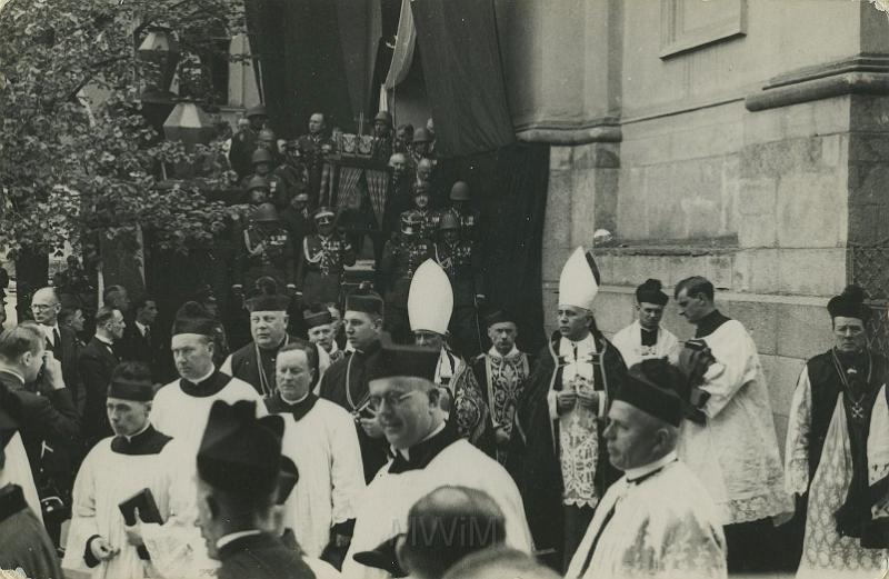 KKE 5200.jpg - Fot. Pogrzeb serca Józefa Piłsudskiego, Wilno, 1935 r. Fot. Michał Michielewicz.